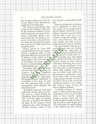 Saint Gobain Glass - 1957 Small Article
