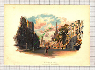 9866) High Street Oxford - c.1900 Print