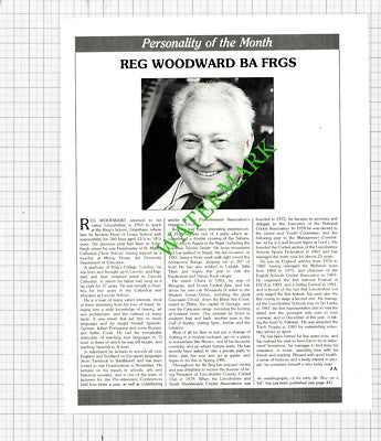 Reg Woodward King's School Grantham Lincolnshire - 1984 Cutting