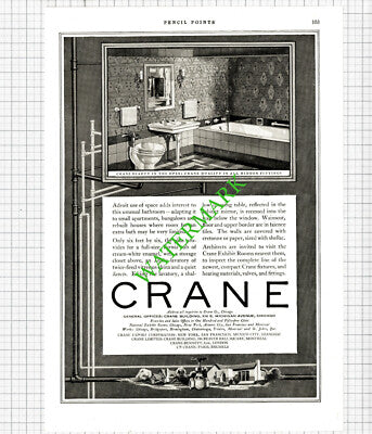 Crane Company Chicago Advert - 1926 Cutting / Print