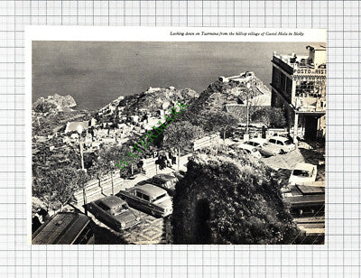Castel Mola Taormina Sicily - 1966 Cutting