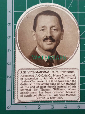 C4341) Air Vice Marshal H T Lydford 1952 Clip