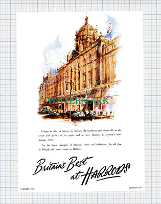 (X575) Harrods Advert -1951 Paper Cutting