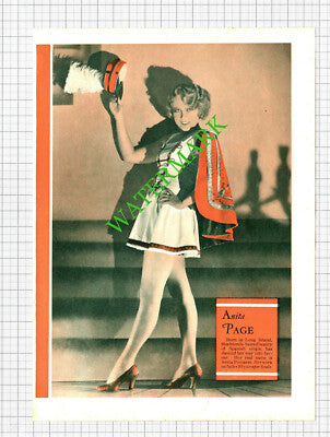 Anita Page Actress - 1930s Book Print