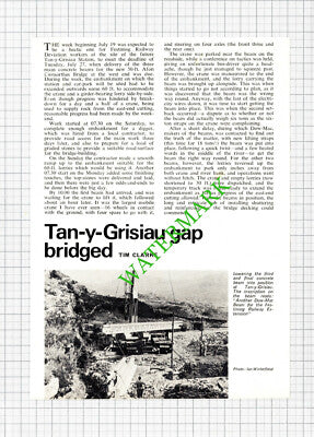 Tan-y-Grisiau Tanygrisiau Station Festiniog Railway - 1976 Cutting