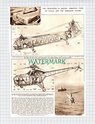 X780) The British Helicopter Bristol Type 173 & Westland Sikorsky - 1951 Clip