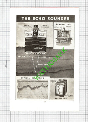The Echo Sounder - c.1950's Cutting / Print
