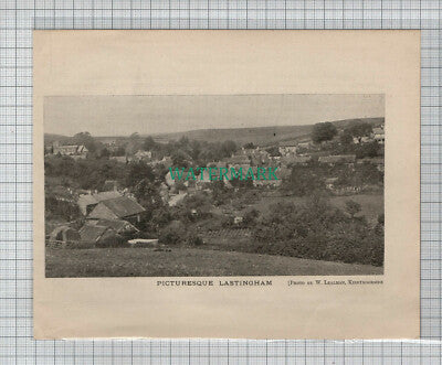 C4451) Lastingham Yorkshire - 1907 Book Print