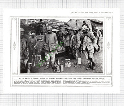 9963) Battle Of Verdun Cooks Douaumont World War One - 1916 Cutting / Print