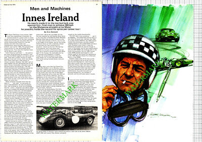 Robert McGregor Innes Ireland Racing Car Driver -1974 Article
