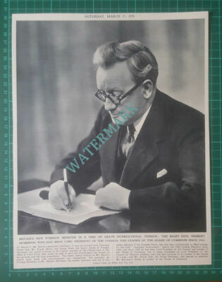 X706) The Right Hon Herbert Morrison - 1951 Clip