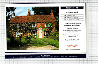Ecchinswell Berkshire House Sale Advert - 1991 Cutting