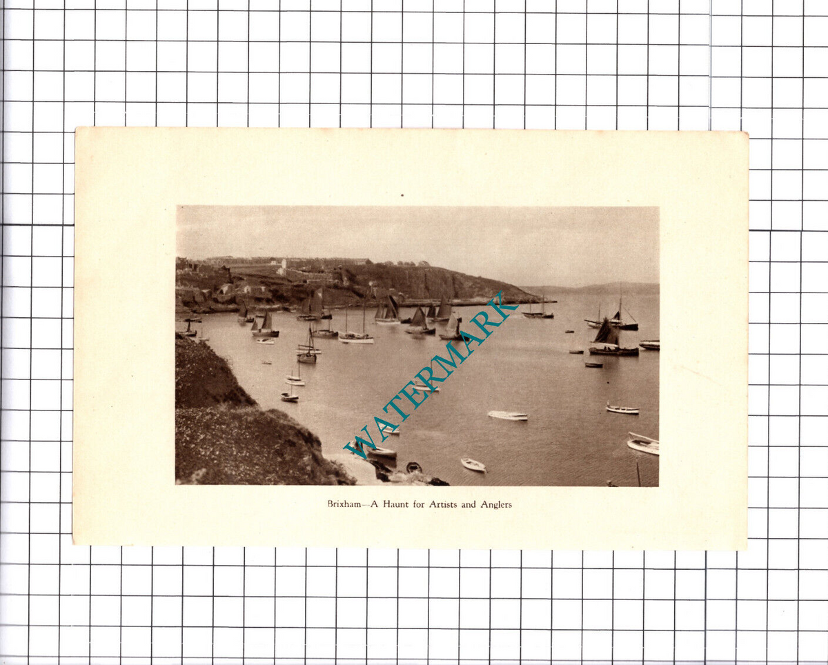 Brixham Devon - 1930 Cutting / Print