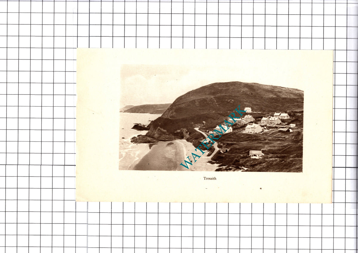 Tresaith Wales - 1930 Cutting / Print