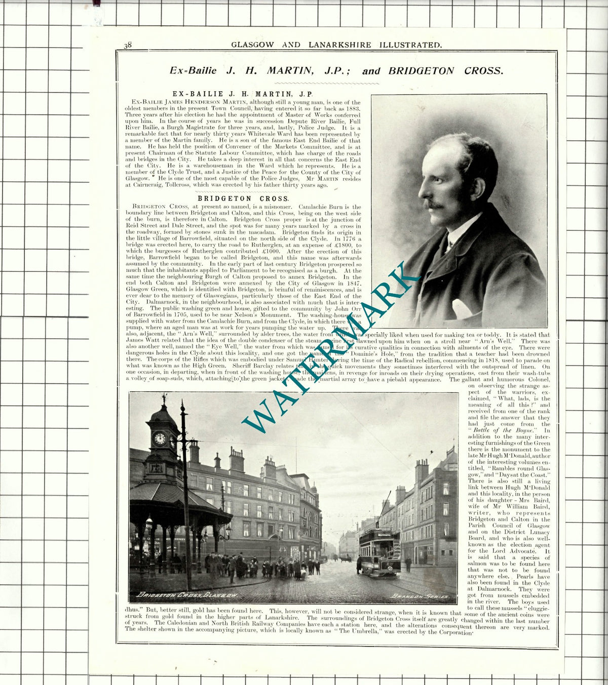 William Fleming Anderson / James Henderson Martin Glasgow Bridgeton 1904 Article