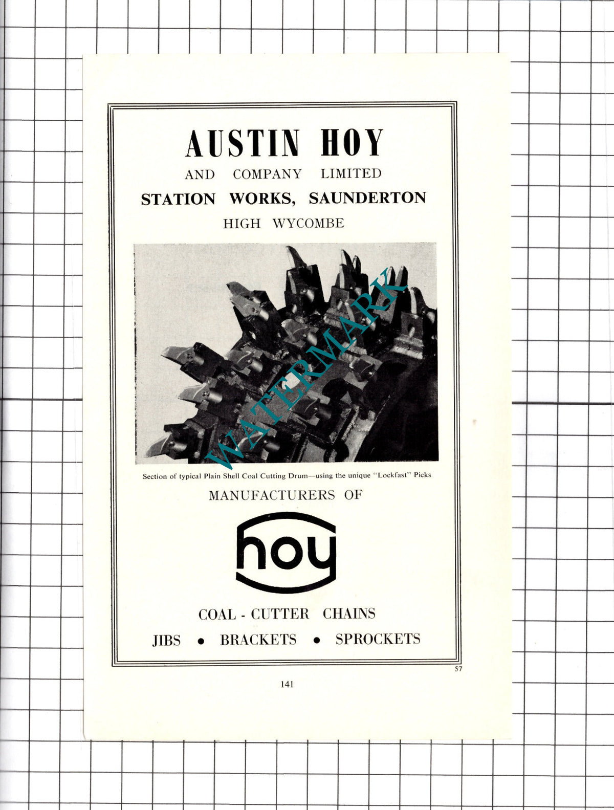 Austin Hoy & Co Ltd Saunderton High Wycombe Buckinghamshire - 1964 Advert