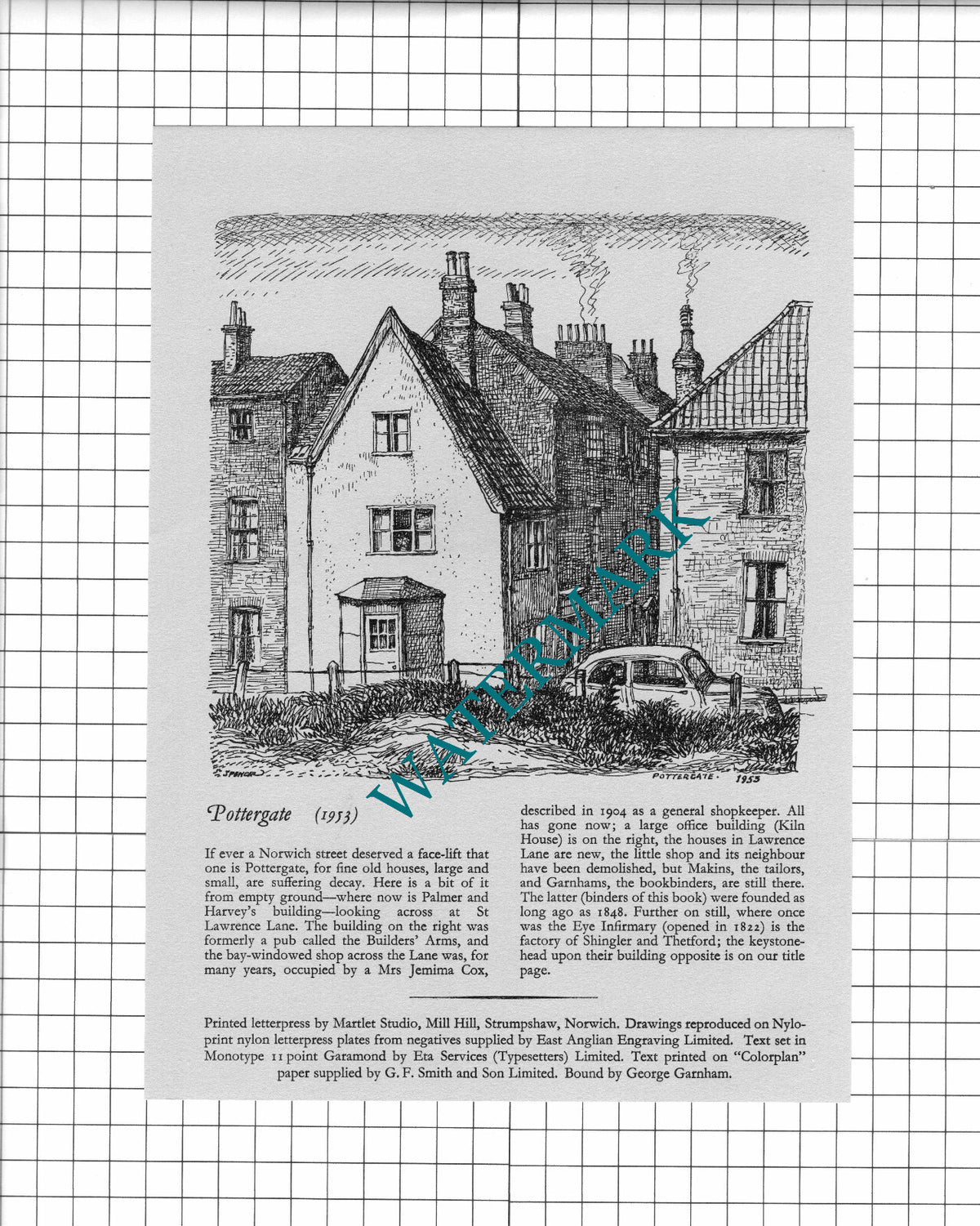 Pope's Buildings Norwich Norfolk / Pottergate Norwich - 1970s Clipping/ Print
