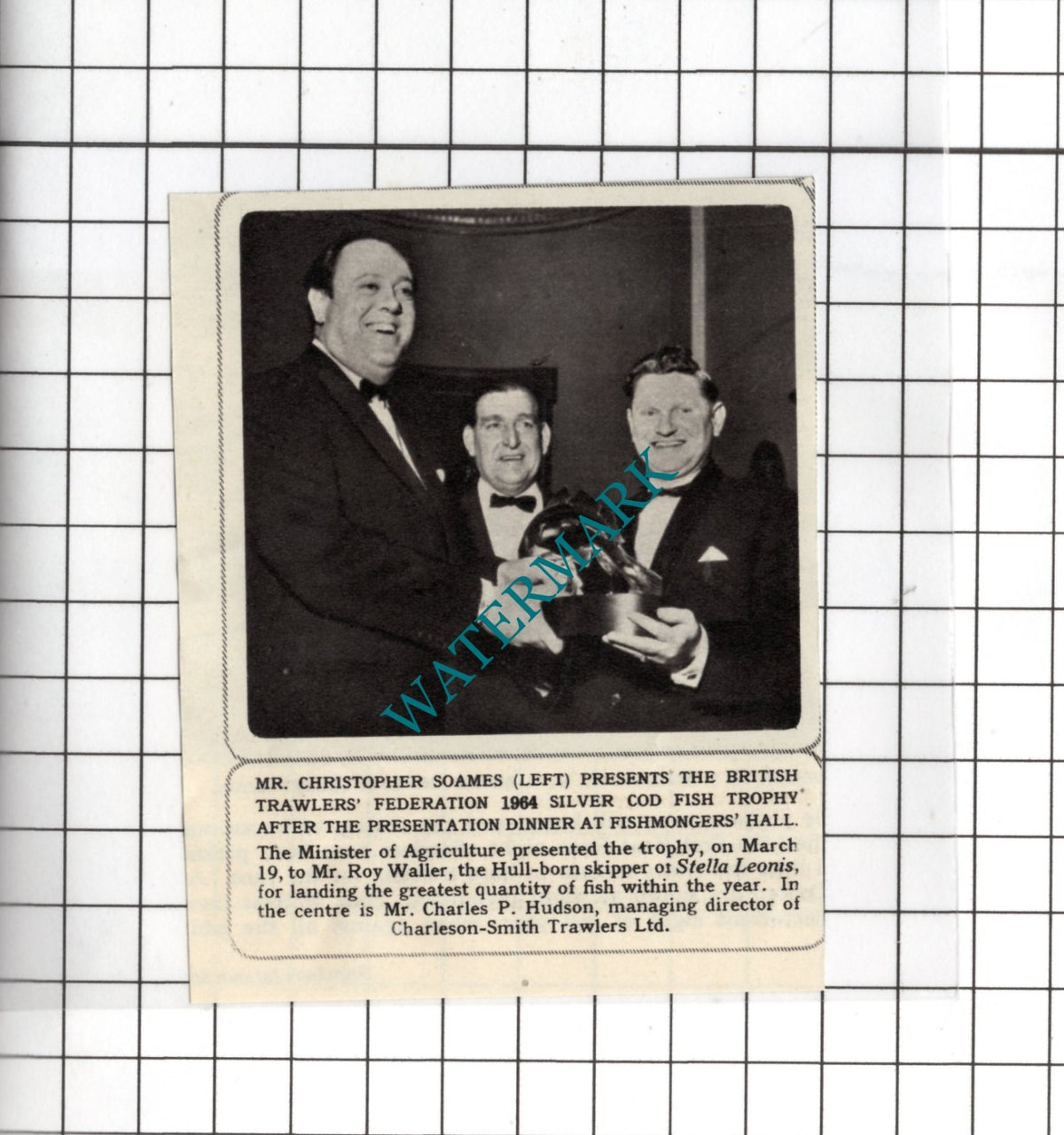 Mr Christopher Soames Mr Roy Waller Hull Stella Leonis - 1964 Small Clipping