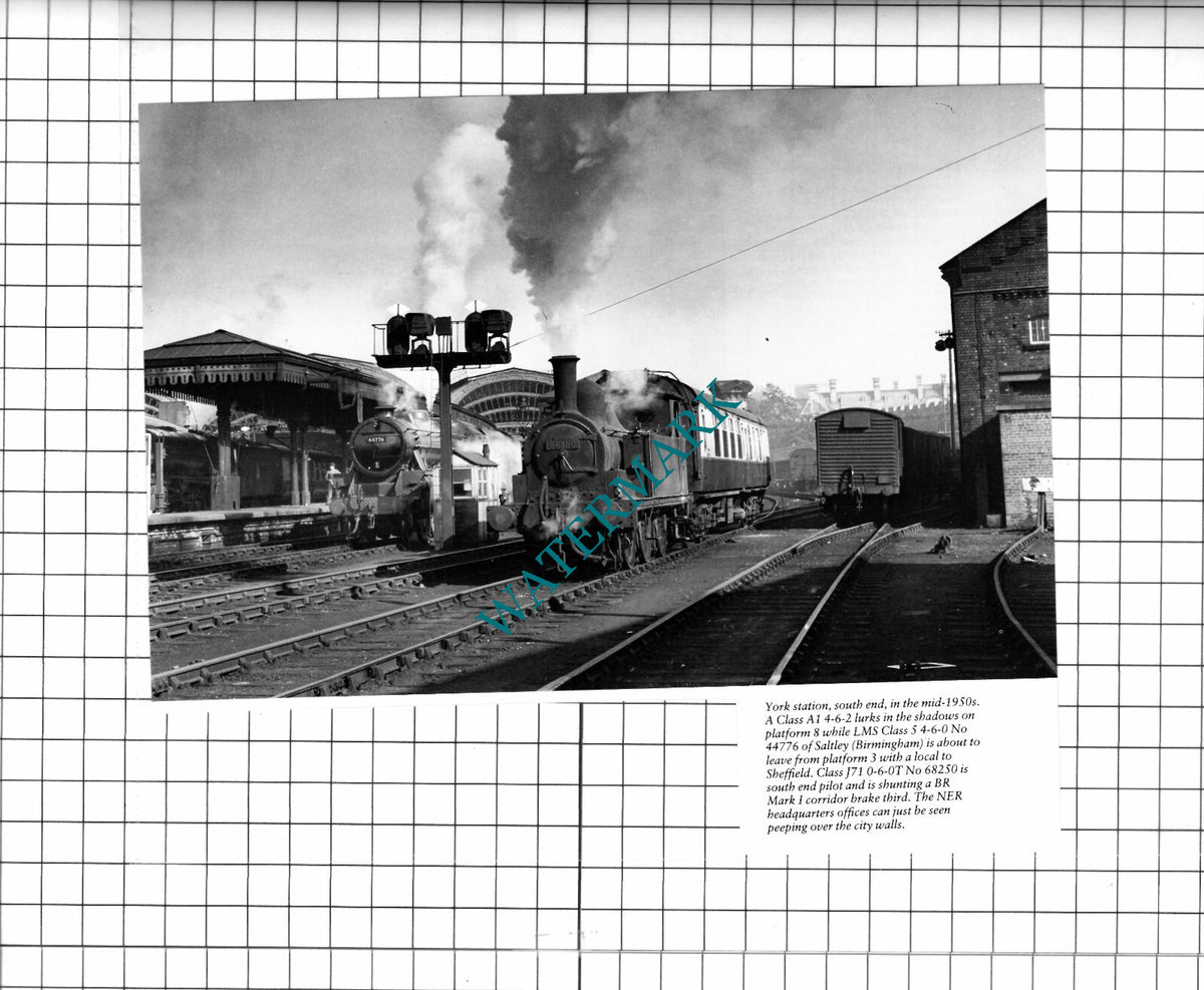 York Railway Station Railway Engine No 44776 - Cutting / Print