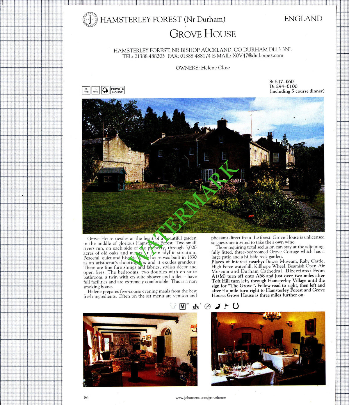 Chase Lodge Hampton Wick / Grove House Hamsterley Forest Durham - 2001 Cutting