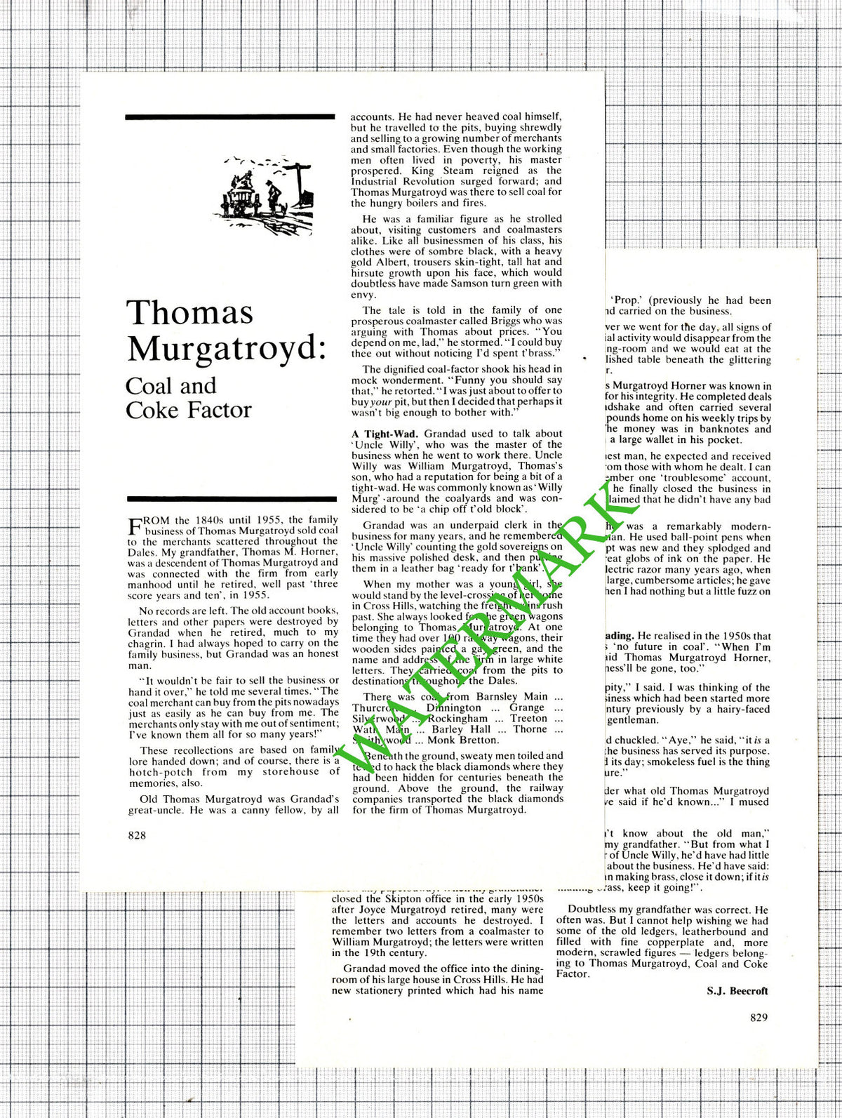 Thomas Murgatroyd Thomas Horner Skipton Yorkshire Carnforth - 1980 Article