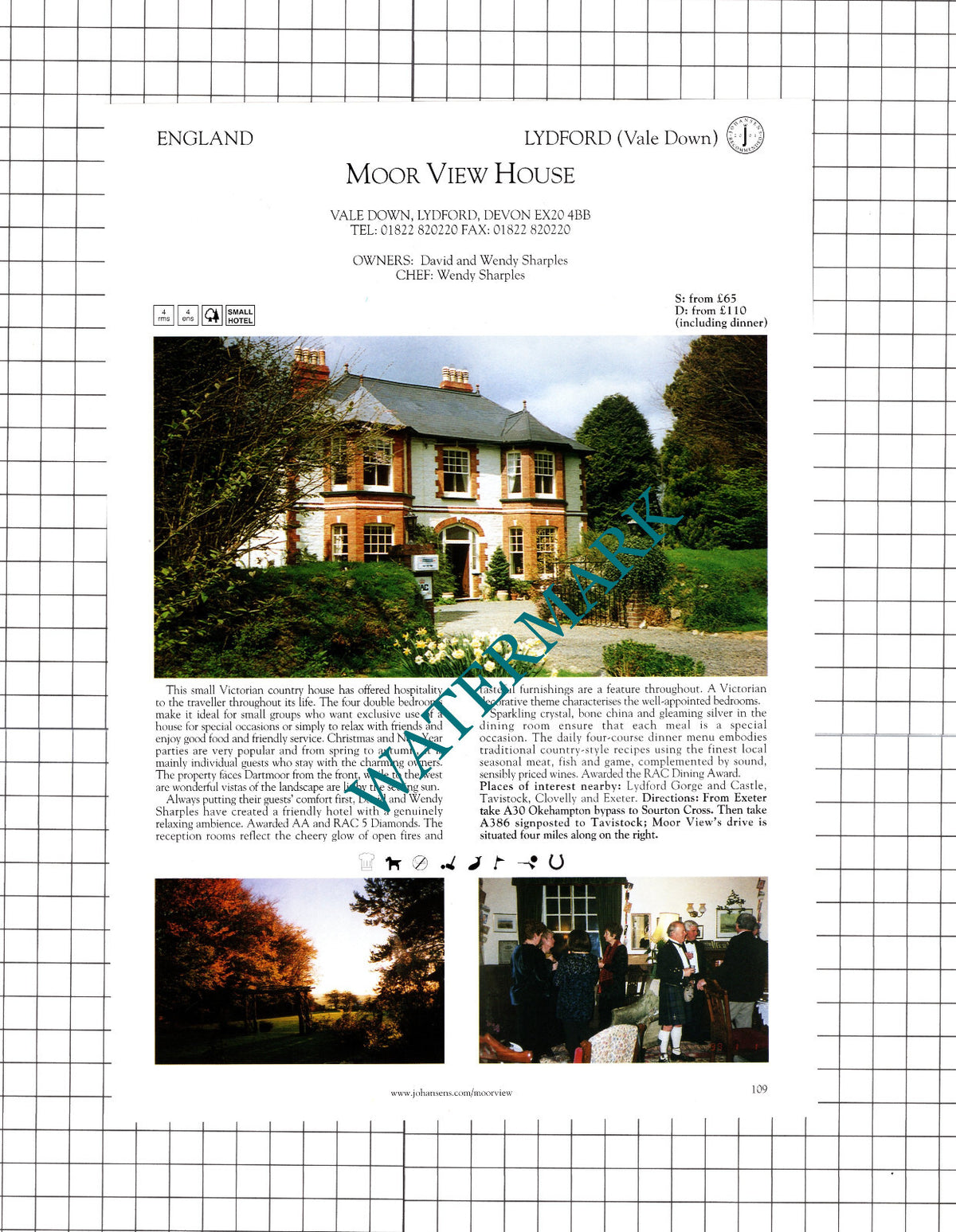 Moor View House Lydford Devon / The Nurse's Cottage Sway Lymington -2001 Cutting