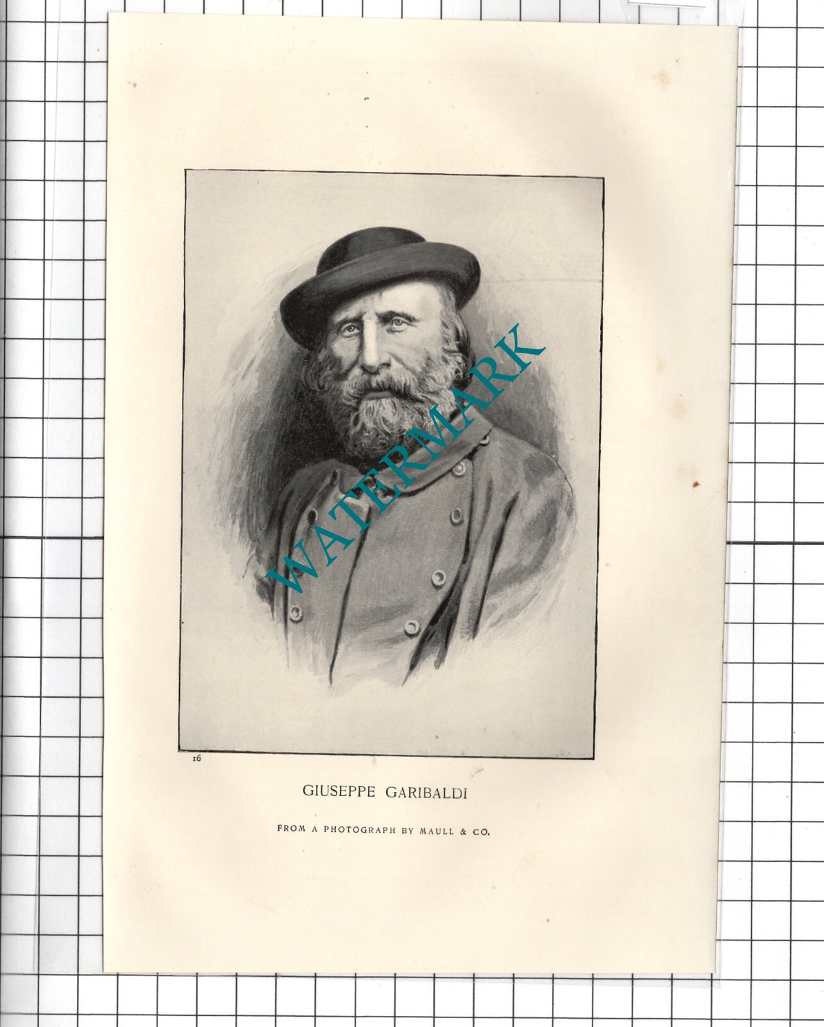 Giuseppe Garibaldi - c.1898 Print