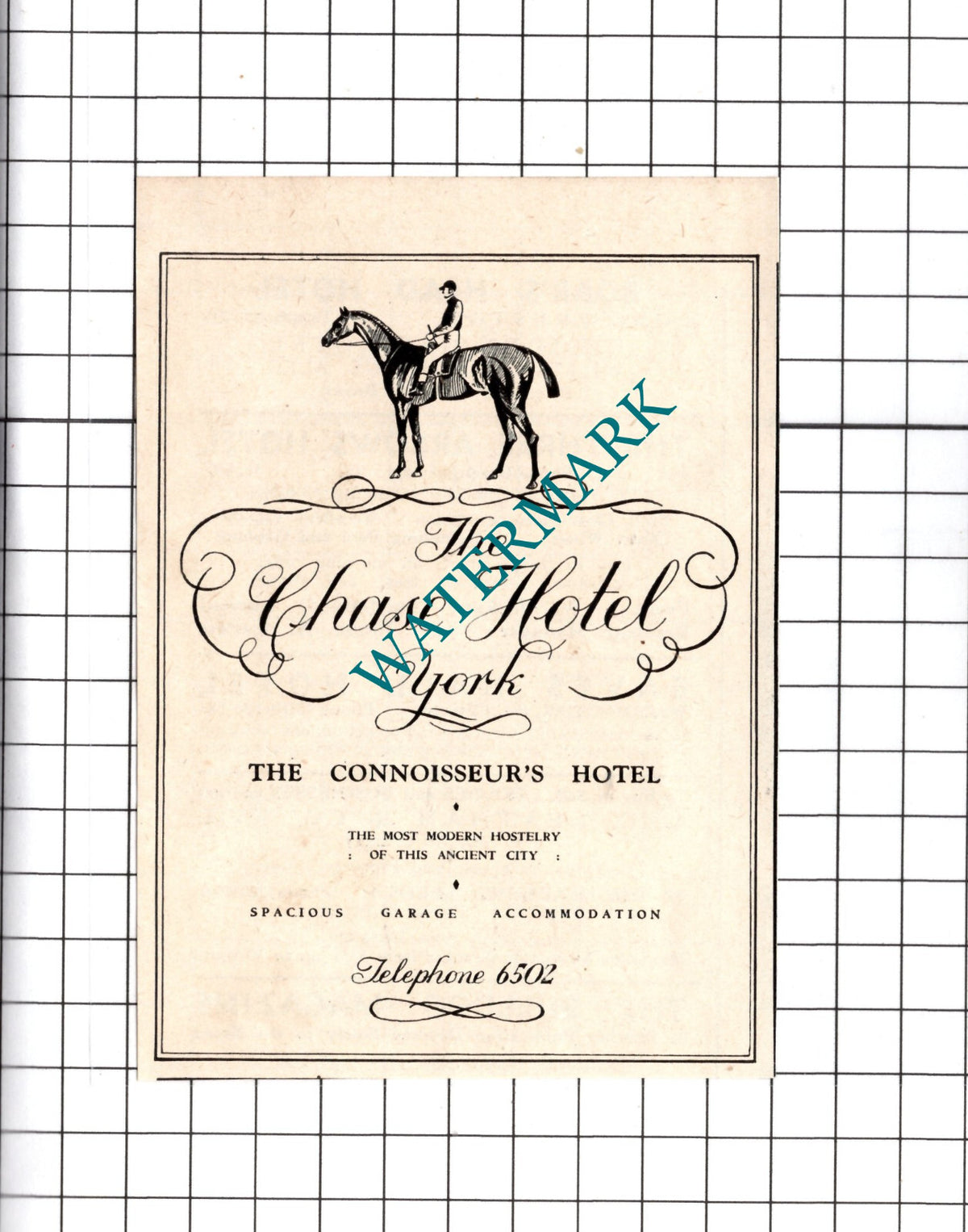 The Chase Hotel York Yorkshire England - 1952 Small Advert