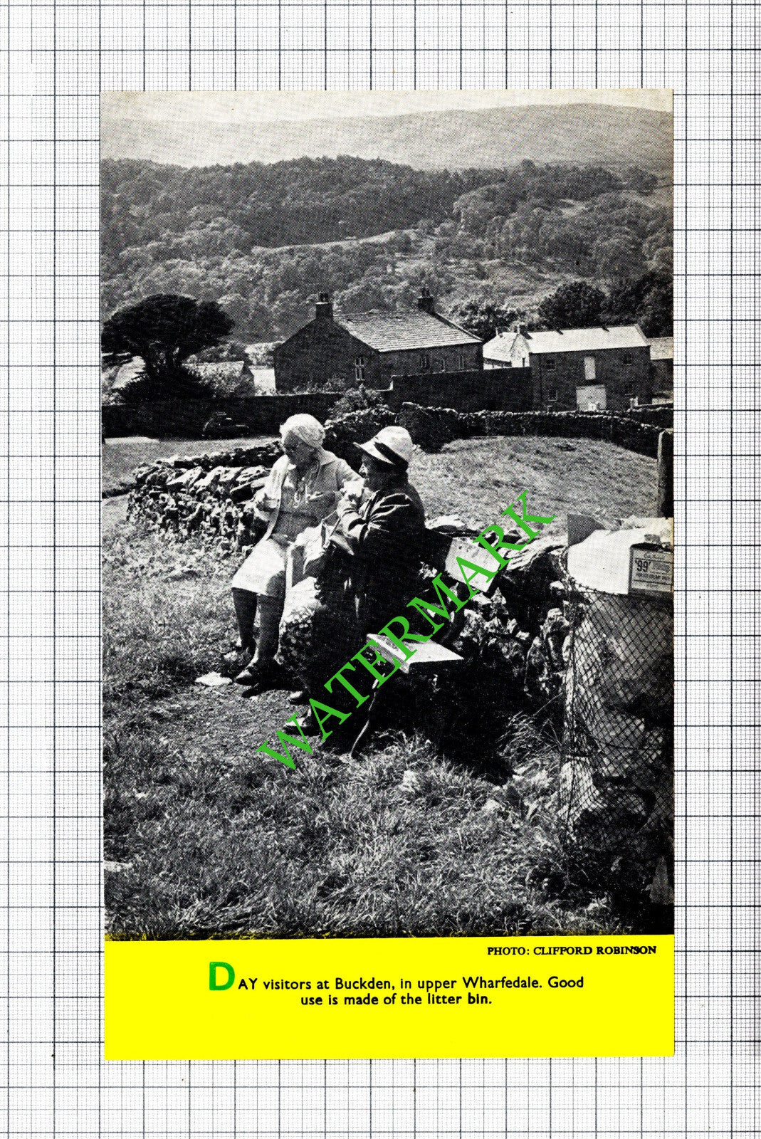 Buckden Upper Wharfedale Yorkshire - 1974 Cutting