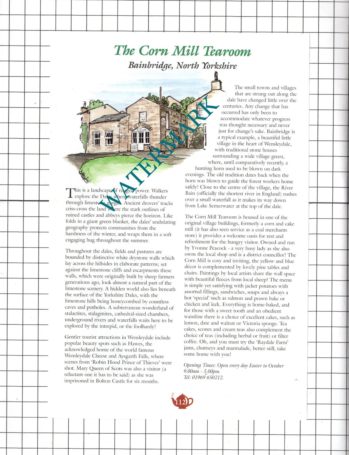 Central Trading Company Osmotherley Corn Mill Bainbridge Yorkshire c.2000 Advert