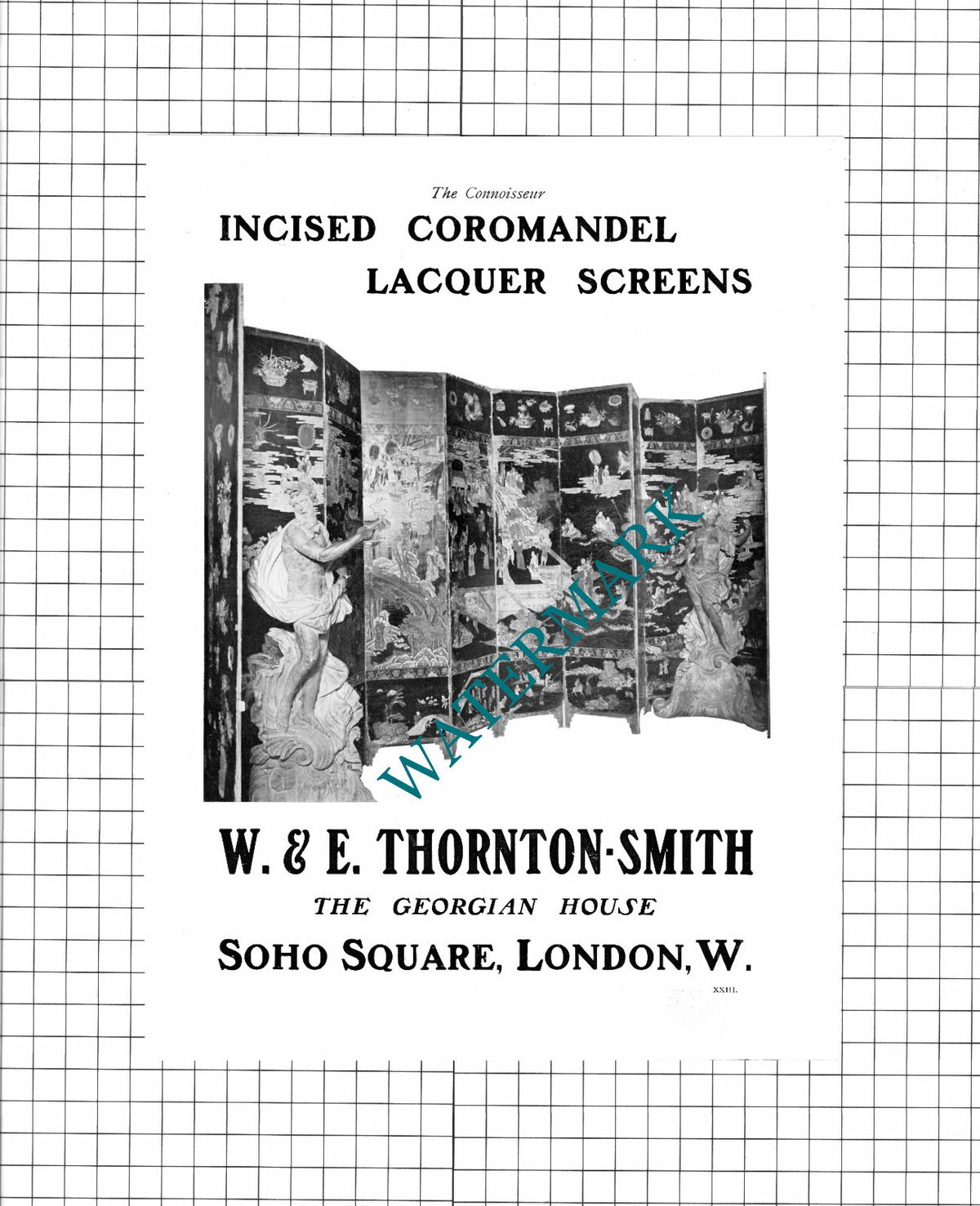 W & E Thornton-Smith The Georgian House Soho Square London - 1910 Advert