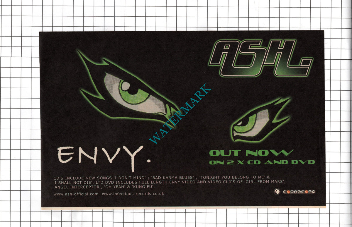 Ash Band ADVERT - 2002 News Cutting