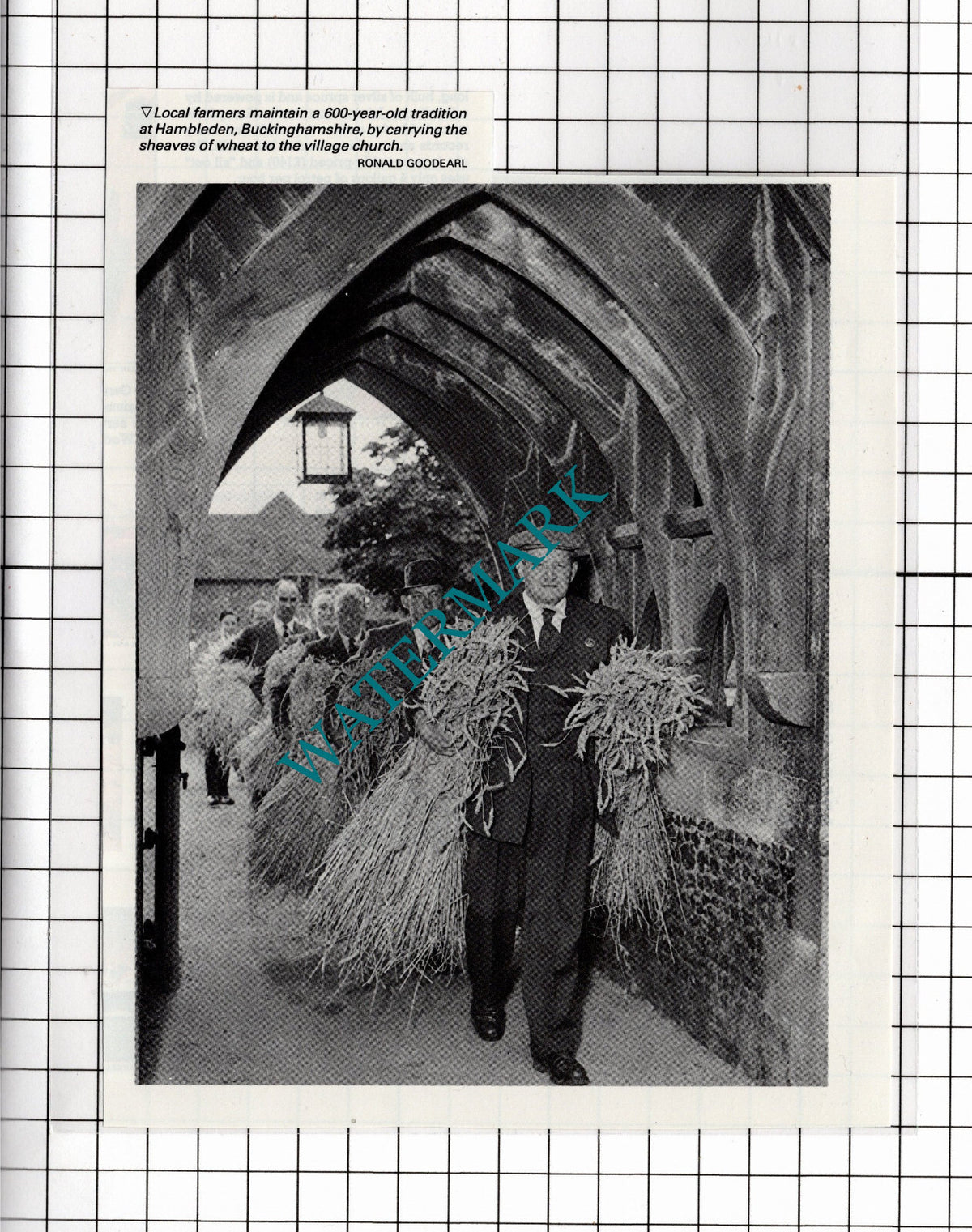 Hambleden Buckinghamshire Church Farmers - 1987 Clipping