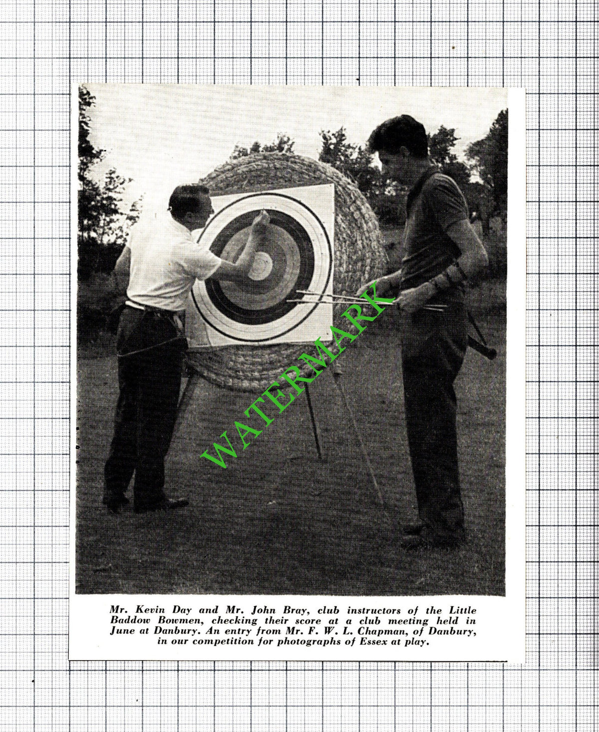 Little Baddow Bowmen Kevin Day John Bray Essex - 1965 Cutting