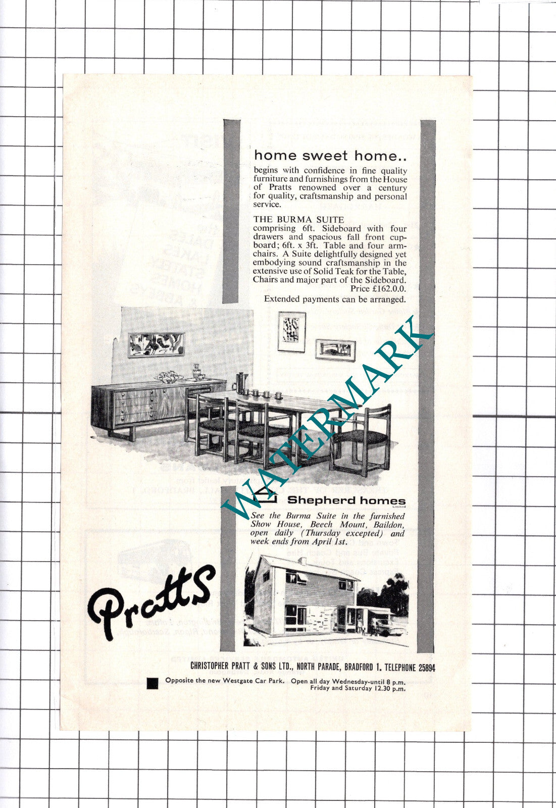 Christopher Pratt & Sons Bradford Pratts Advert - 1966 Clipping / Print