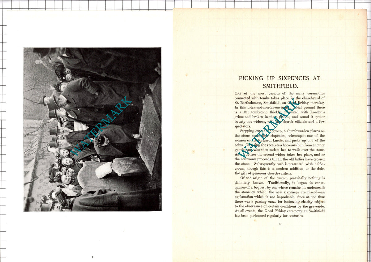 St Bartholomew Church Smithfield London Sixpences - c.1904 Article / Print