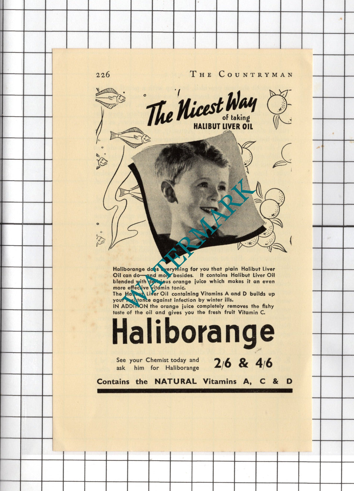 Haliborange Advert - 1938 Small Advert
