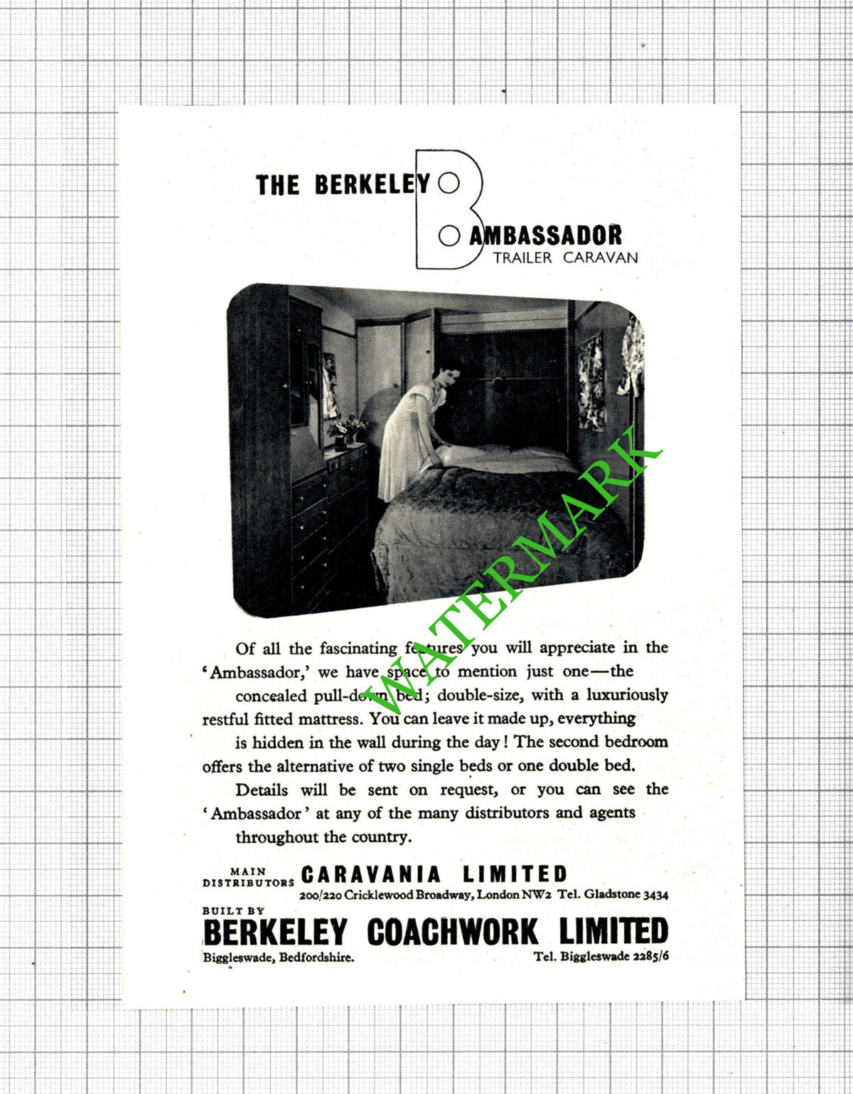 Caravania Ltd The Berkeley Ambassador Caravan - 1949 Small Cutting