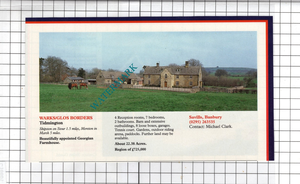 Fordingbridge Hampshire / Tidmington Warwickshire - 1991 House Advert