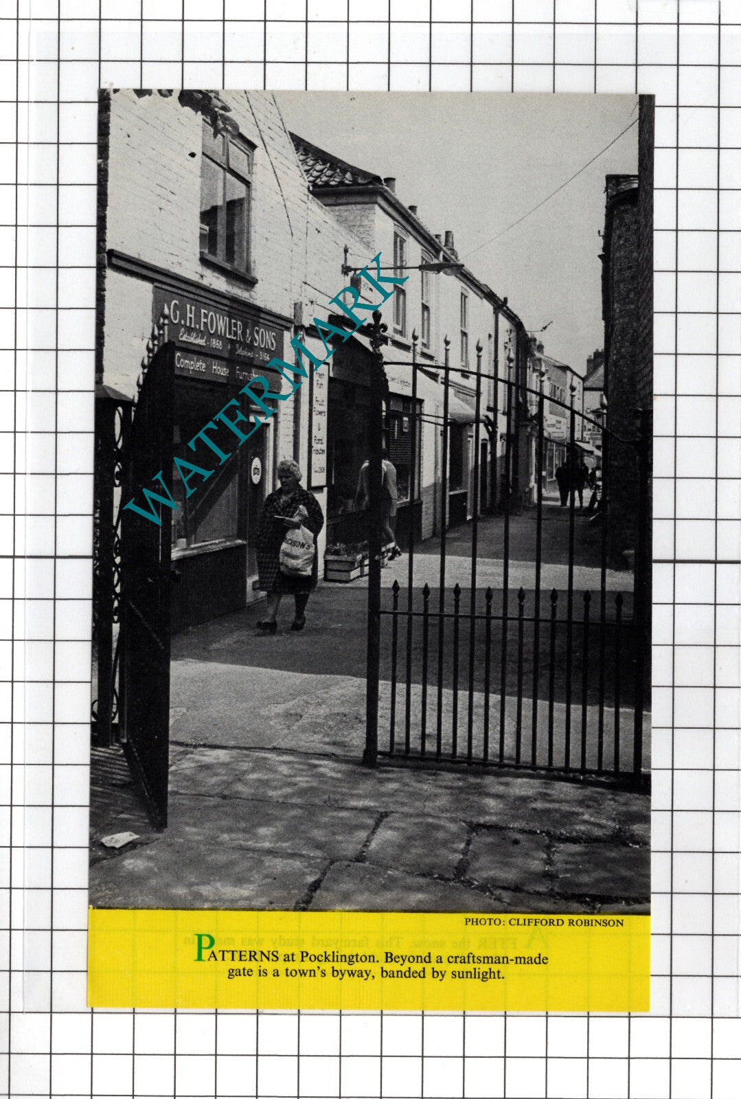 G H Fowler & Sons Pocklington Yorkshire - 1974 Cutting