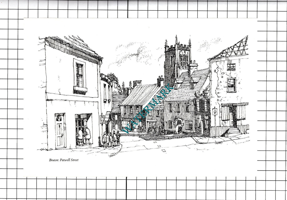 Wincanton High Street Somerset / Bruton Patwell St - 1980's Cutting/ Print