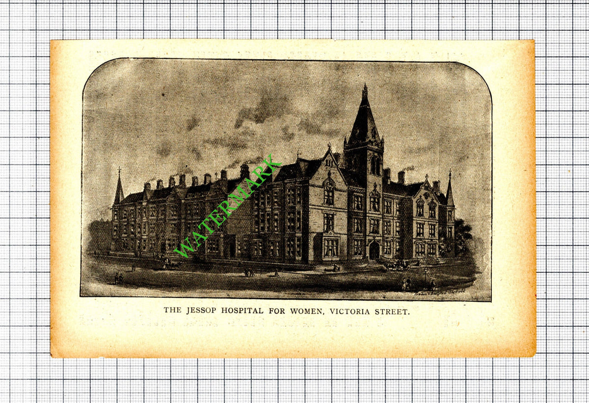 The Jessop Hospital For Women Sheffield - 1904 Small Cutting