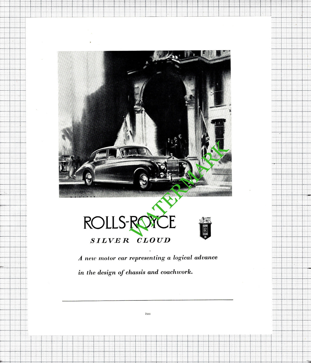 Rolls Royce Silver Cloud Car ADVERT - 1956 Cutting