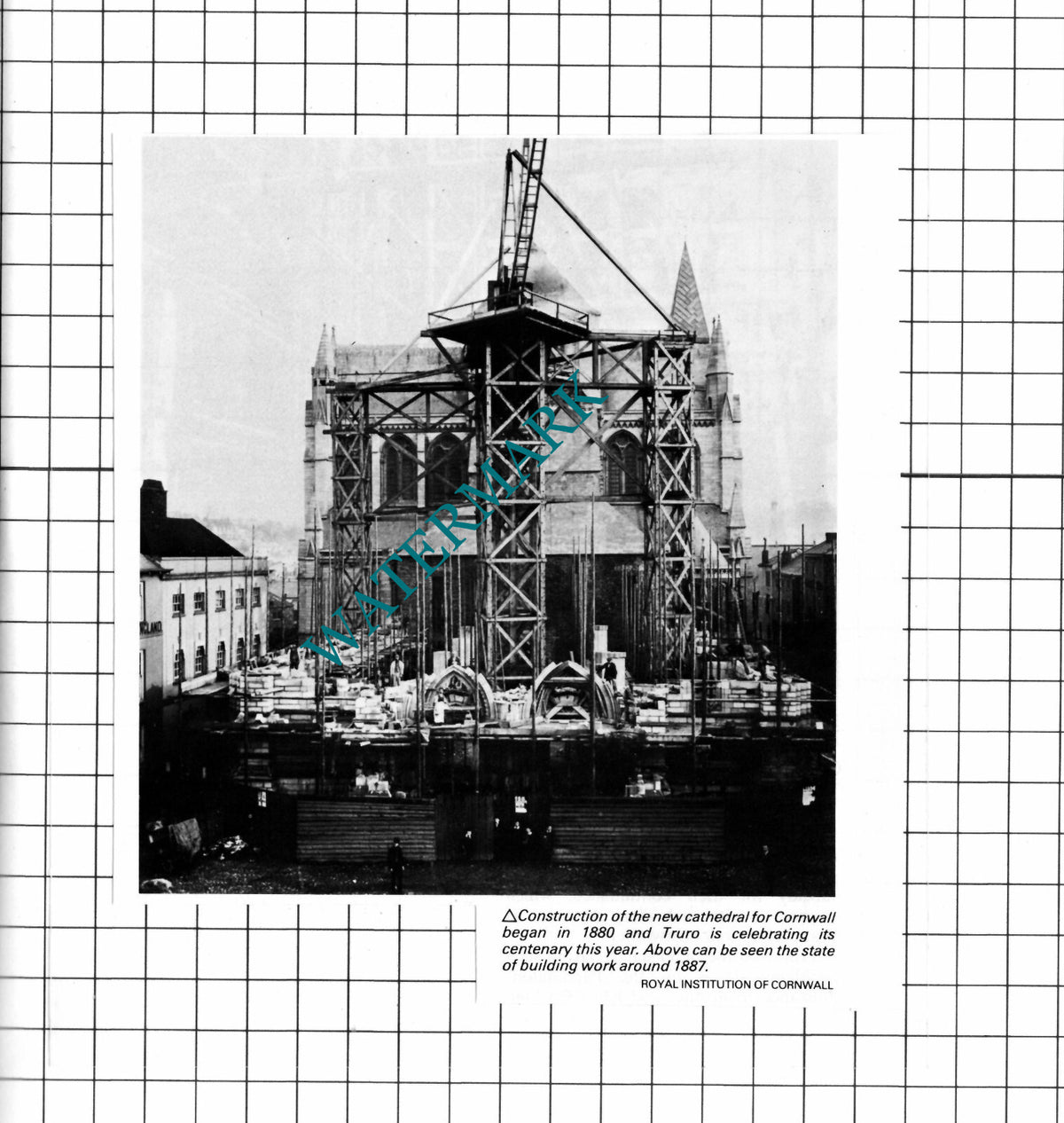 Truro Cathedral Construction - 1967 Clipping