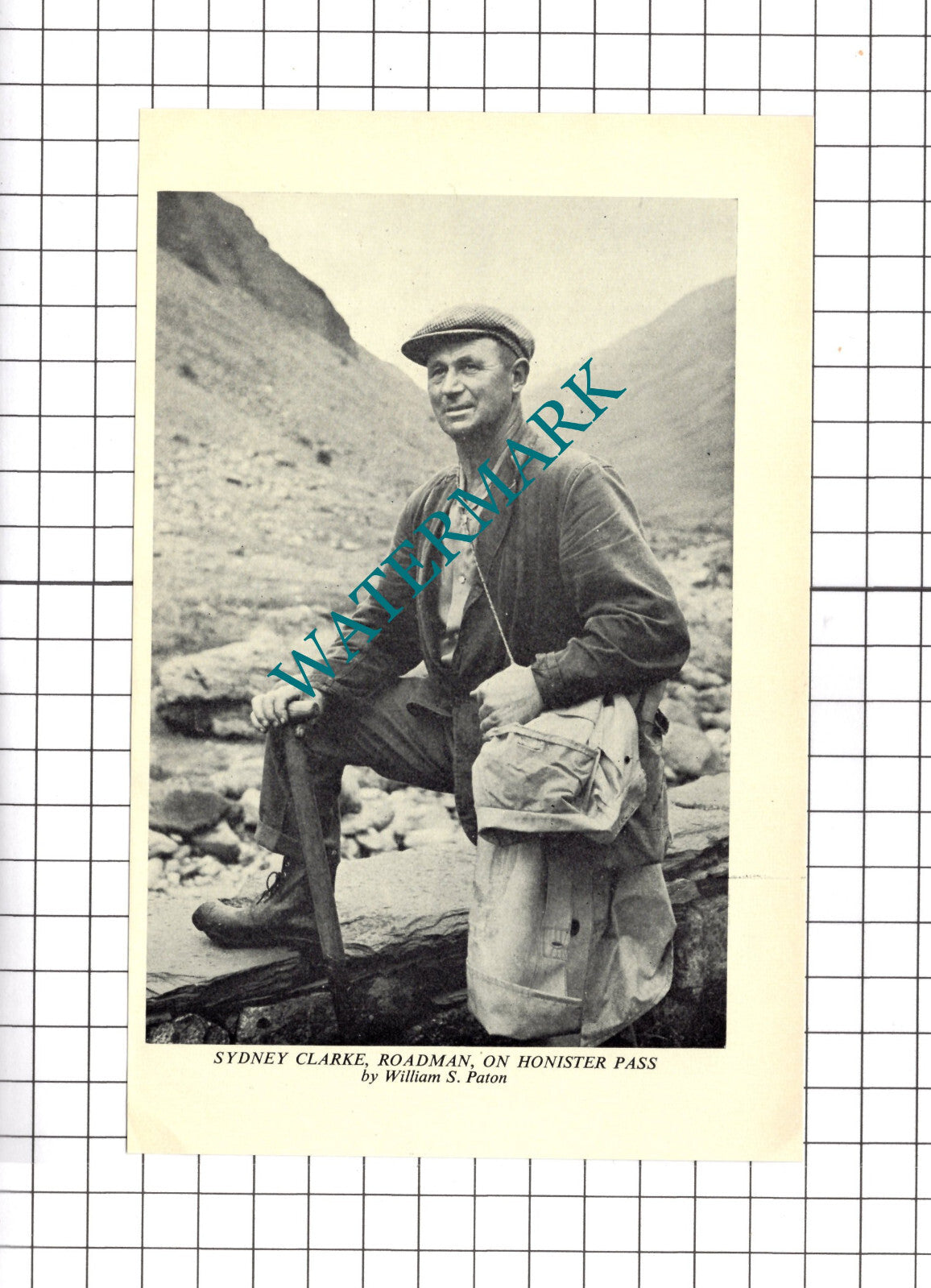 Sydney Clarke Honister Pass Roadman - 1969 Clipping / Print
