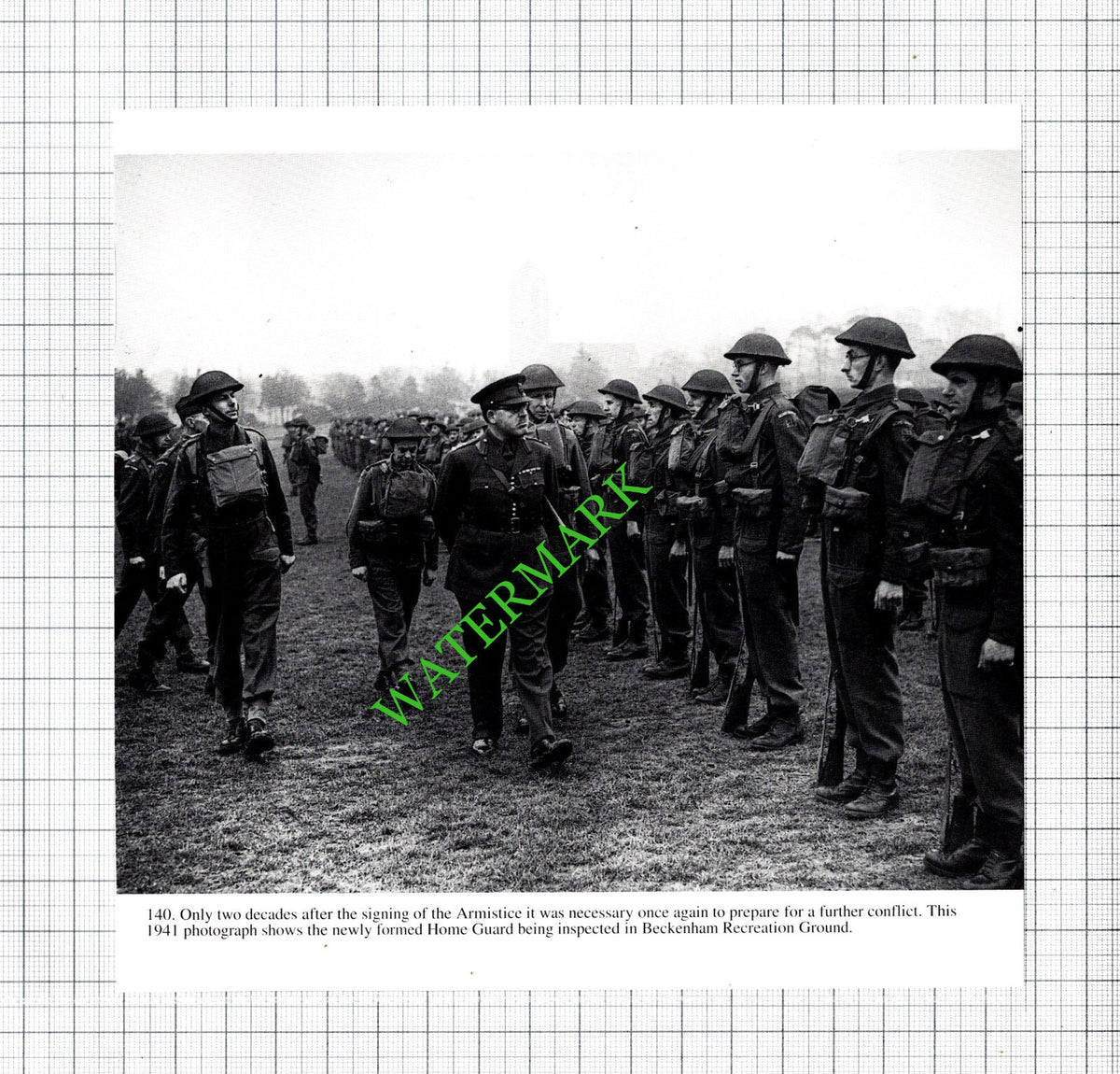 Beckenham Recreation Ground Home Guard World War Two WW2 - Cutting