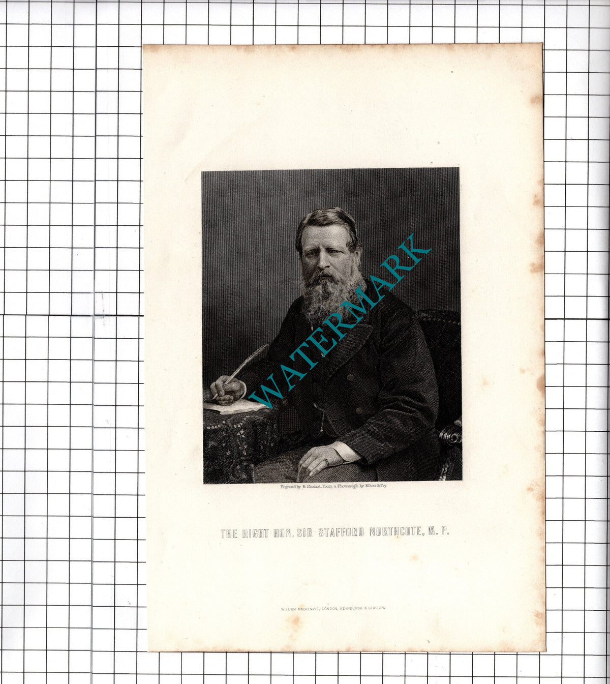 Sir Stafford Northcote - c.1881 Print