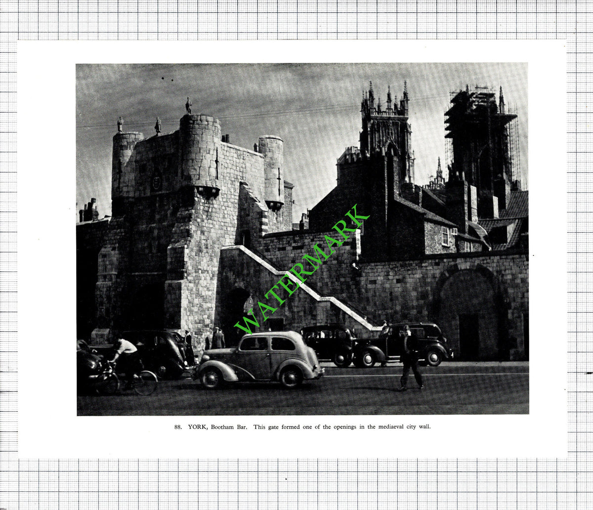 Harrogate Royal Baths / Bootham Bar York - 1958 Cutting / Print