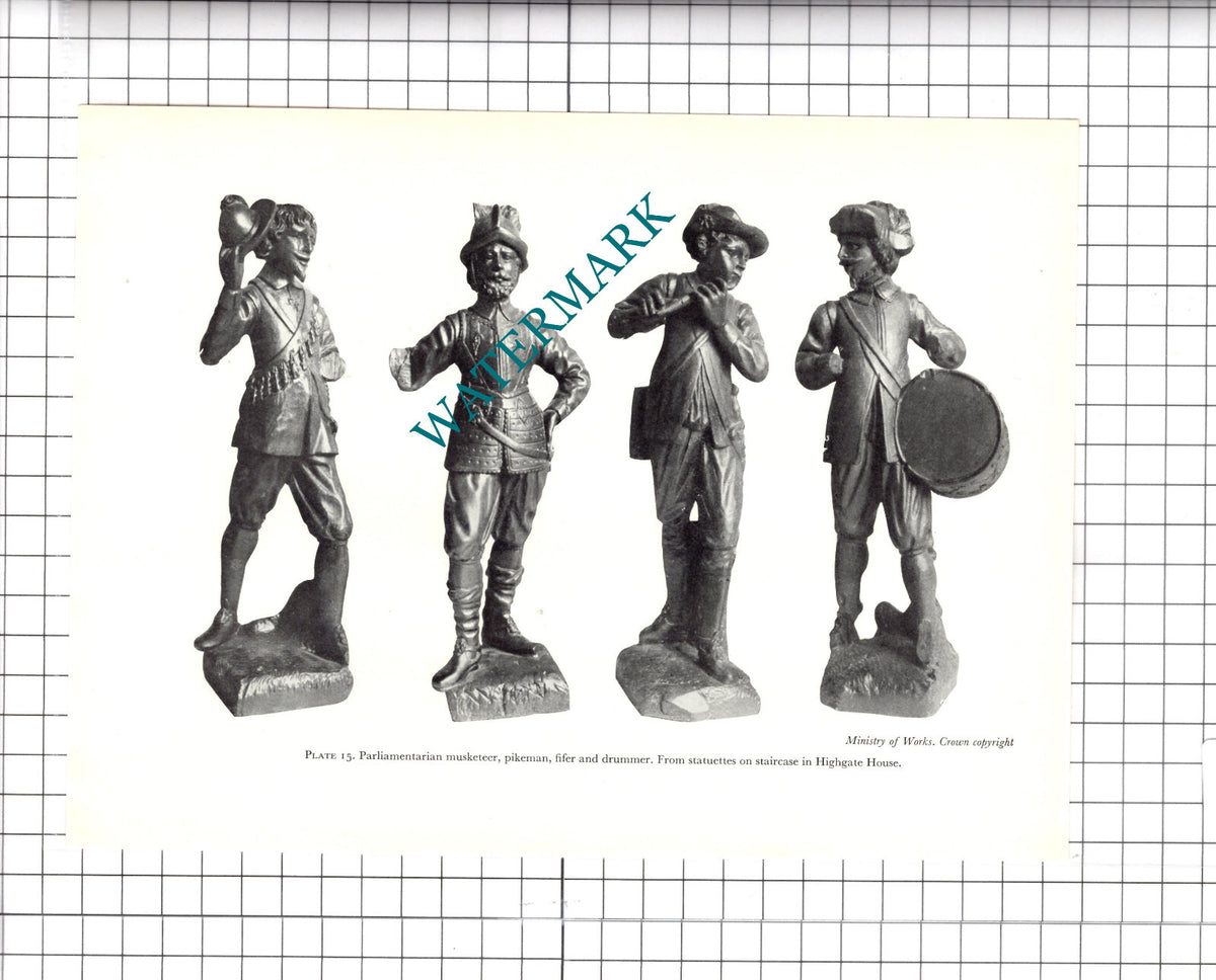 Highgate House Statuettes - 1957 Clipping / Print