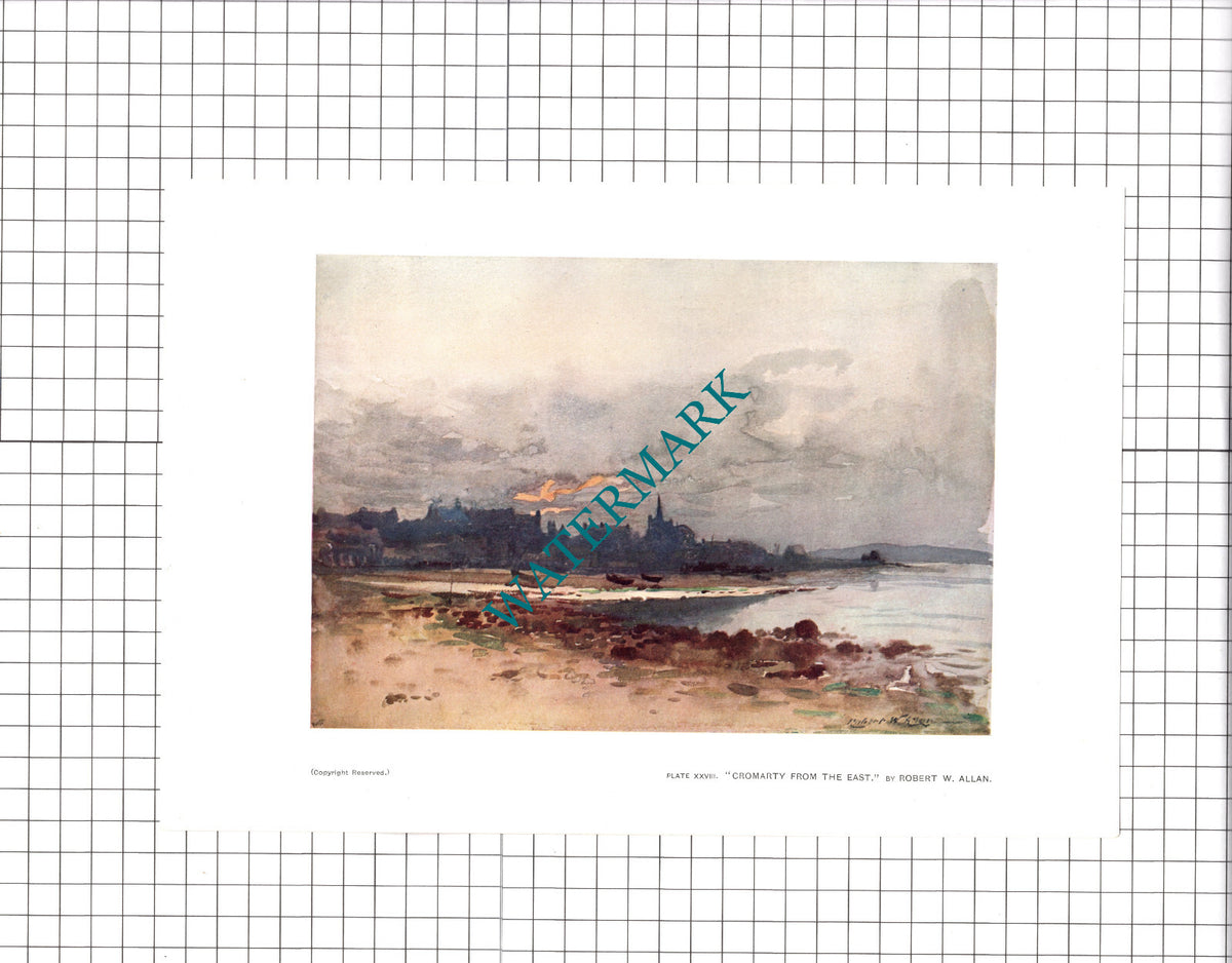 Cromarty From The East Robert W Allan - 1904 Print